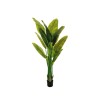 Lot de 2 - Plante artificielle d'oiseau de paradis aspect naturel en pot, 180 cm - vert 