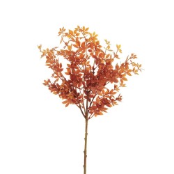 Lot de 24 - Branche artificielle de mini vigne américaine, 59 cm - orange marron 