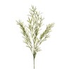 Lot de 24 - Tige artificielle de romarin floqué X3, 80 cm - vert gris 