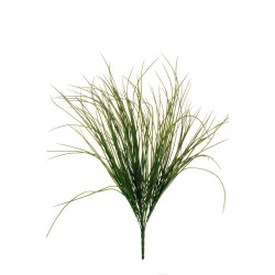 Lot de 24 - Buisson artificiel de graminées X9, 68 cm - vert 
