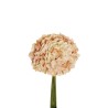 Lot de 12 - Bouquet artificiel d'hortensia Juliet X4, 35 cm - marron clair crème 