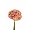 Lot de 12 - Bouquet artificiel d'hortensia Juliet X4, 35 cm - mauve crème 
