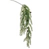 Lot de 12 - Tige suspendue artificielle de pin Larix avec pommes de pin, 110 cm - vert 
