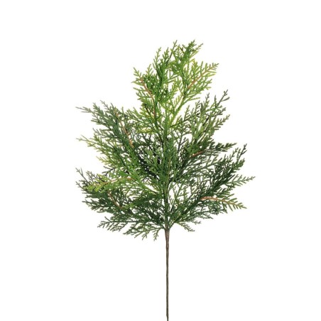 Lot de 12 - Tige artificielle de pin cèdre, 58 cm - vert 