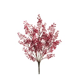Lot de 12 - Buisson artificiel de baies X7, 46 cm - rouge 