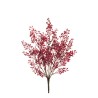 Lot de 12 - Buisson artificiel de baies X7, 46 cm - rouge 