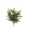 Lot de 8 - Buisson artificiel de pin X7 avec pommes de pin, 50 cm - vert 