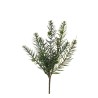 Lot de 6 - Buisson artificiel de pin épineux X3 avec pommes de pin, 47 cm - vert 