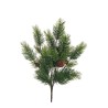 Lot de 8 - Buisson artificiel de pin X7 avec pommes de pin, 48 cm - vert 