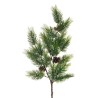 Lot de 9 - Tige artificielle de pin X2 avec pommes de pin, 87 cm - vert 