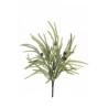 Lot de 12 - Buisson artificiel de pin cryptomeria X5 avec pommes de pin enneigé, 49 cm - vert blanc 