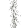 Lot de 6 - Buisson suspendu artificiel de branchages X3 enneigé, 123 cm - marron blanc 