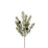Lot de 24 - Courte tige artificielle de pin Larix avec pommes de pin, 42 cm - vert 