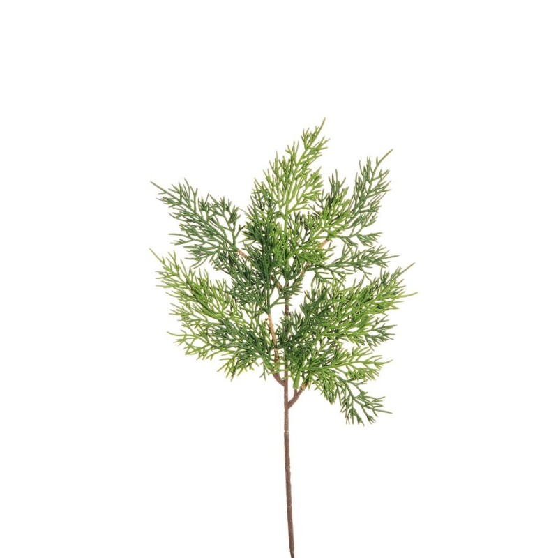 Lot de 24 - Courte tige artificielle de pin cèdre, 41 cm - vert 