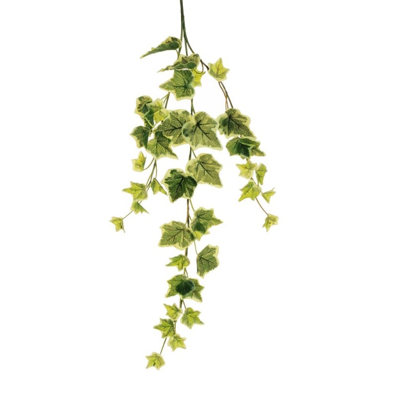 Lot de 24 - Tige artificielle de lierre toucher réel X3, 67 cm - panaché 