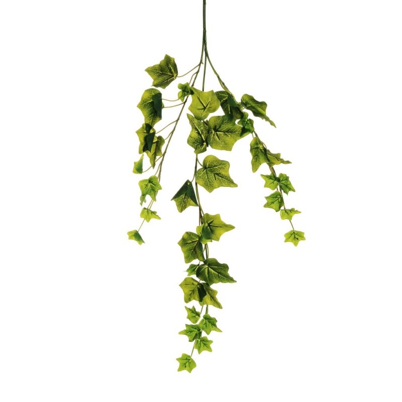 Lot de 24 - Tige artificielle de lierre toucher réel X3, 67 cm - vert 