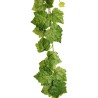 Lot de 12 - Guirlande artificielle de vigne toucher réel, 195 cm - vert 