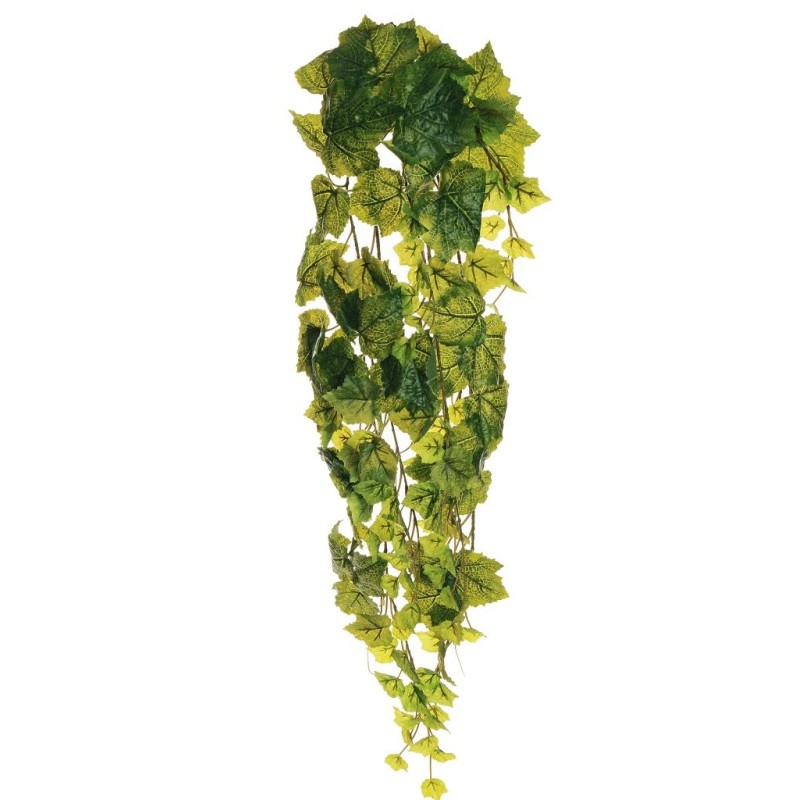 Lot de 12 - Buisson suspendu artificiel de vigne X6 toucher réel, 95 cm - vert 