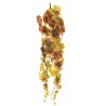 Lot de 12 - Buisson suspendu artificiel de vigne X6 toucher réel, 95 cm - bordeaux vert 