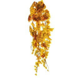 Lot de 12 - Buisson suspendu artificiel de vigne X6 toucher réel, 95 cm - jaune vert marron 