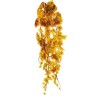 Lot de 12 - Buisson suspendu artificiel de vigne X6 toucher réel, 95 cm - jaune vert marron 