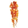 Lot de 12 - Buisson suspendu artificiel de vigne X6 toucher réel, 95 cm - orange 