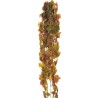 Lot de 6 - Buisson suspendu artificiel de vigne X12 toucher réel, 200 cm - bordeaux vert 