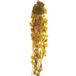 Lot de 6 - Buisson suspendu artificiel de vigne X12 toucher réel, 200 cm - jaune vert marron 