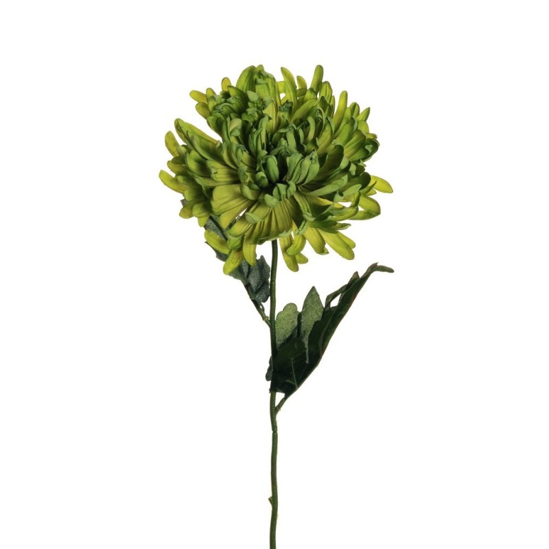 Lot de 36 - Chrysanthème artificiel aspect sec, 70 cm - vert 