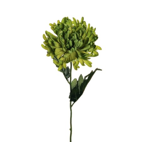 Lot de 36 - Chrysanthème artificiel aspect sec, 70 cm - vert 
