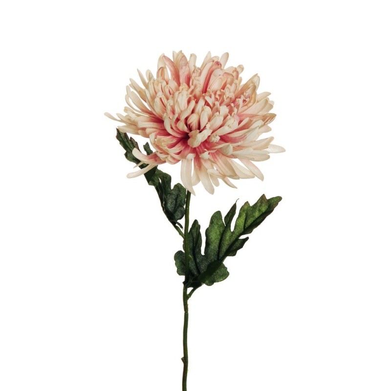 Lot de 36 - Chrysanthème artificiel aspect sec, 70 cm - rose clair 