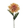 Lot de 36 - Chrysanthème artificiel aspect sec, 70 cm - saumon 