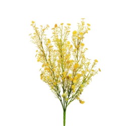 Lot de 24 - Buisson artificiel de marguerites X7, 50 cm - jaune 