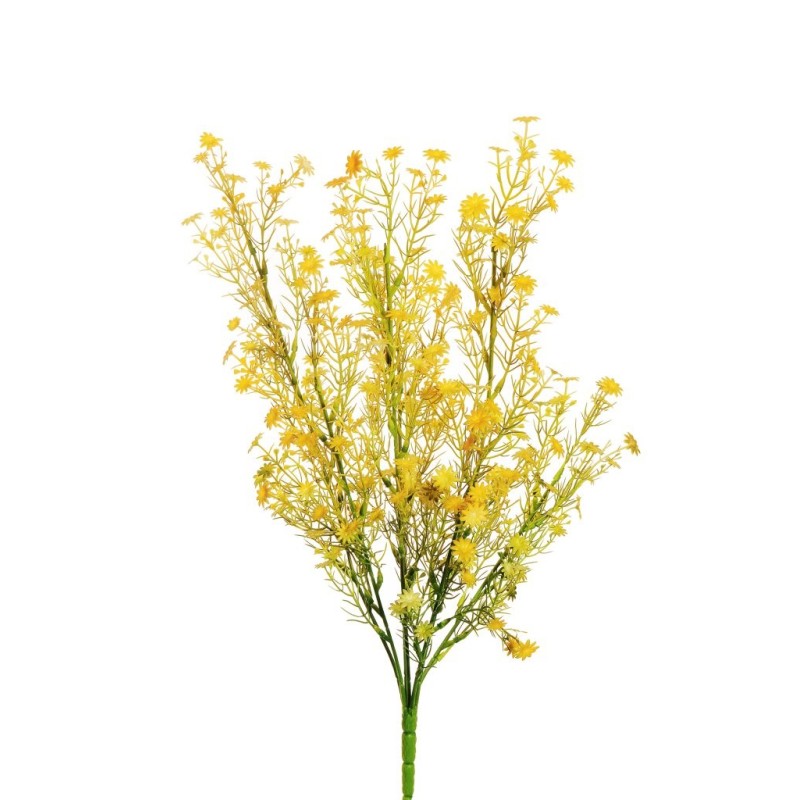 Lot de 24 - Buisson artificiel de marguerites X7, 50 cm - jaune 