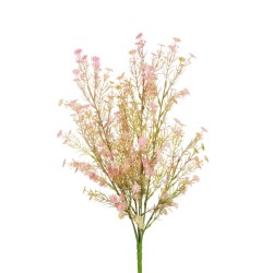 Lot de 24 - Buisson artificiel de marguerites X7, 50 cm - rose clair 