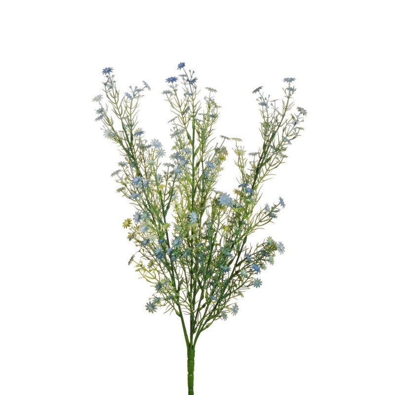 Lot de 24 - Buisson artificiel de marguerites X7, 50 cm - bleu clair 