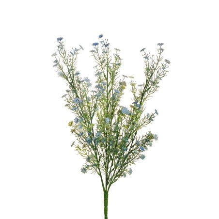 Lot de 24 - Buisson artificiel de marguerites X7, 50 cm - bleu clair 