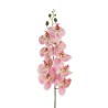 Lot de 15 - Tige artificielle d'orchidée phalaenopsis toucher réel X9, 97 cm - rose blanc 