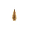 Lot de 240 - Sapin artificiel déco PVC enneigé sur base bois, 15 cm - or 