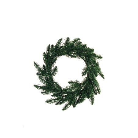Lot de 22 - Couronne artificielle de pin Nobilis, 50 cm - vert 