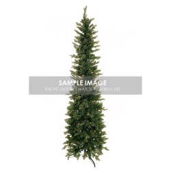 Sapin artificiel slim Rasciesa lumineux 120 LED, 150 cm - vert 