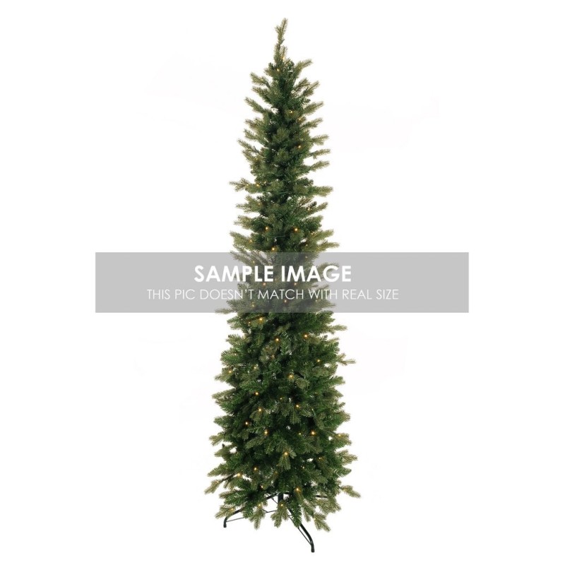 Sapin artificiel slim Rasciesa lumineux 160 LED, 180 cm - vert 