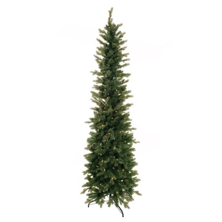 Sapin artificiel slim Rasciesa lumineux 200 LED, 210 cm - vert 