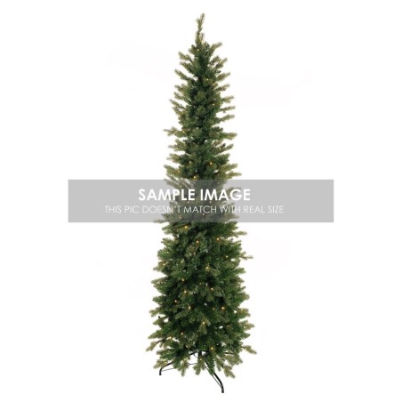 Sapin artificiel slim Rasciesa lumineux 260 LED, 240 cm - vert 