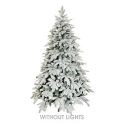 Sapin artificiel Ciampedie enneigé, 210 cm - blanc 