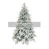 Sapin artificiel Ciampedie enneigé lumineux 280 LED, 180 cm - blanc 