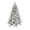 Sapin artificiel Ciampedie enneigé lumineux 360 LED, 210 cm - blanc 