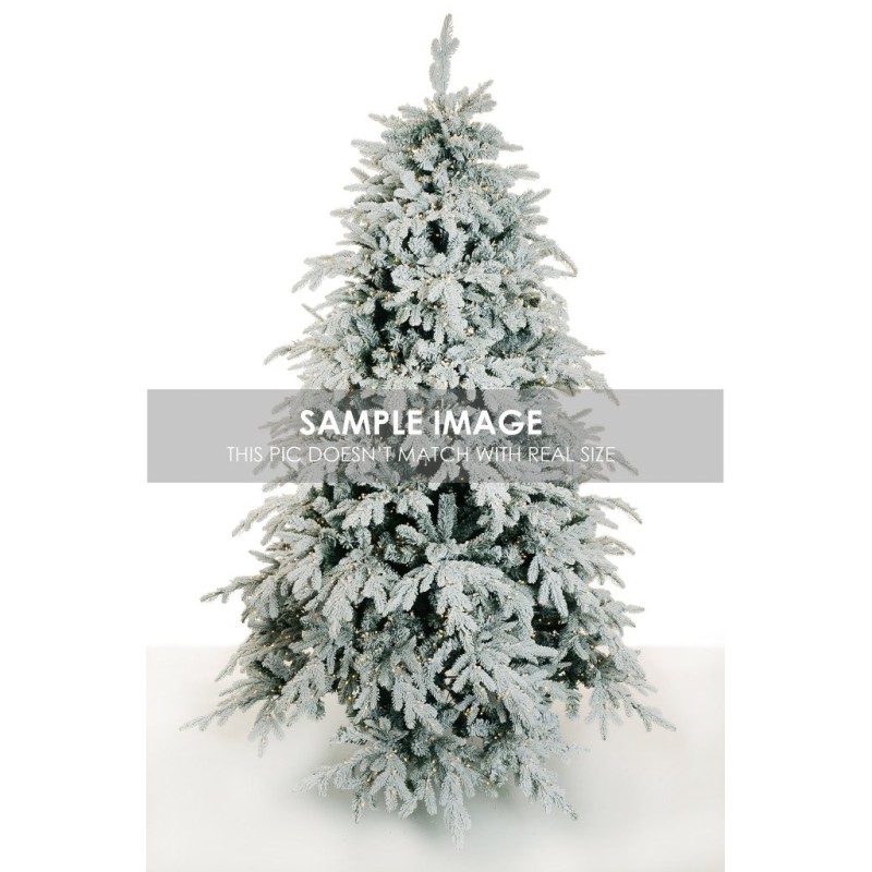 Sapin artificiel Pordoi enneigé lumineux 3250 LED, 180 cm - blanc 