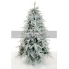 Sapin artificiel Pordoi enneigé lumineux 3250 LED, 180 cm - blanc 