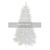 Sapin artificiel décoratif Siusi enneigé lumineux 460 LED, 240 cm - blanc 
